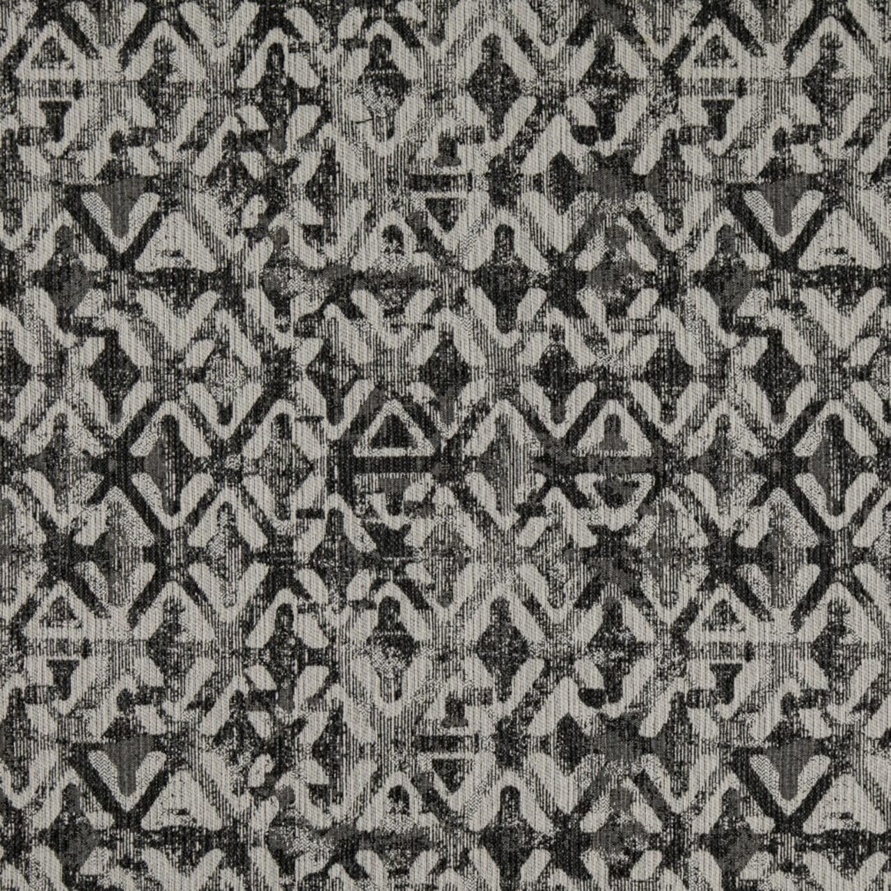 Upholstery Fabric - Black,Grey & Silver Abstract & Geometric,Global Upholstery Fabric 54 Inches"